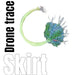 Dronetech Skirt trace set ( 12 x Green & Blue Skirt Traces ) - DronetechNZ