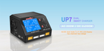 UP7 Dual Smart Charger 2.4"IPS LCD- Display ( 2 Channel Fast Charge) - DronetechNZ