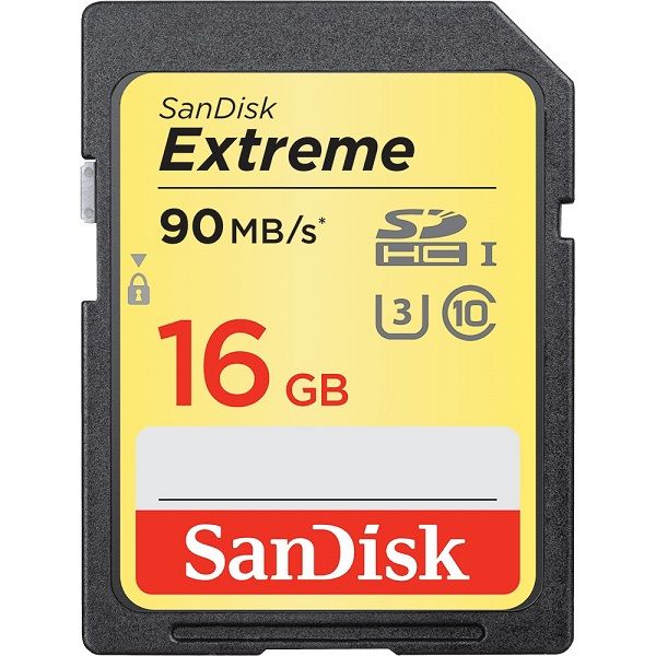 SANDISK EXTREME SDHC 16GB 90MB/S UHS1 C10 U3 - Actiontech