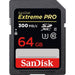 SANDISK EXTREME PRO SDXC 64GB 300MB/S UHS1 C10 U3 - Actiontech
