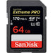 SANDISK EXTREME PRO SDXC 64GB 170MB/S C10 U3 - Actiontech