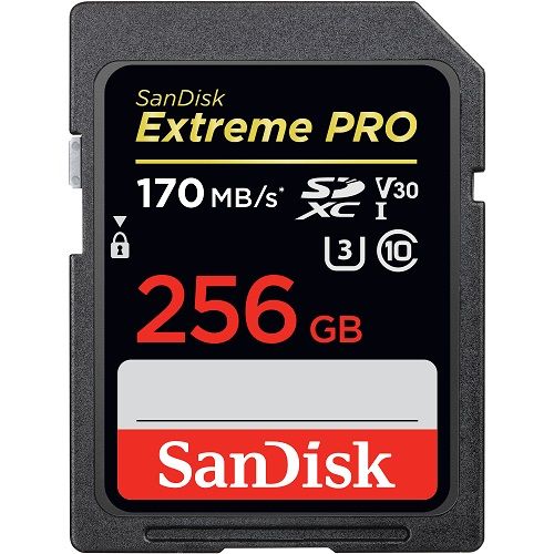 SANDISK EXTREME PRO SDXC 256GB 170MB/S C10 U3 - Actiontech
